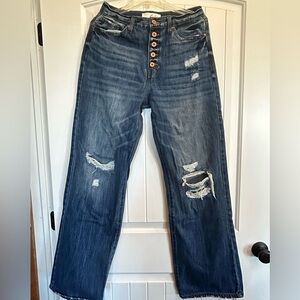 KanCan Distressed Wide leg